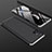 Samsung Galaxy M51用ハードケース プラスチック 質感もマット 前面と背面 360度 フルカバー M01 サムスン シルバー・ブラック