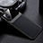 Samsung Galaxy M51用シリコンケース ソフトタッチラバー レザー柄 カバー FL1 サムスン ブラック