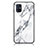 Samsung Galaxy M51用ハイブリットバンパーケース プラスチック パターン 鏡面 カバー サムスン ホワイト