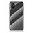 Samsung Galaxy M51用ハイブリットバンパーケース プラスチック 鏡面 虹 グラデーション 勾配色 カバー LS2 サムスン ブラック