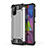 Samsung Galaxy M51用ハイブリットバンパーケース プラスチック 兼シリコーン カバー WL1 サムスン シルバー