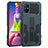 Samsung Galaxy M51用ハイブリットバンパーケース スタンド プラスチック 兼シリコーン カバー ZJ1 サムスン グリーン