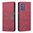 Samsung Galaxy M52 5G用手帳型 レザーケース スタンド カバー B01F サムスン レッド
