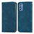 Samsung Galaxy M52 5G用手帳型 レザーケース スタンド カバー S04D サムスン ネイビー