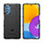 Samsung Galaxy M52 5G用360度 フルカバー極薄ソフトケース シリコンケース 耐衝撃 全面保護 バンパー J02S サムスン ブラック