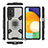Samsung Galaxy M52 5G用ハイブリットバンパーケース プラスチック アンド指輪 マグネット式 S03 サムスン 