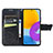 Samsung Galaxy M52 5G用手帳型 レザーケース スタンド バタフライ 蝶 カバー サムスン 