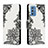 Samsung Galaxy M52 5G用手帳型 レザーケース スタンド パターン カバー H01X サムスン 