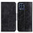 Samsung Galaxy M53 5G用手帳型 レザーケース スタンド カバー M02L サムスン ブラック