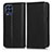 Samsung Galaxy M53 5G用手帳型 レザーケース スタンド カバー C03X サムスン ブラック