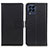 Samsung Galaxy M53 5G用手帳型 レザーケース スタンド カバー A08D サムスン ブラック