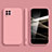 Samsung Galaxy M53 5G用360度 フルカバー極薄ソフトケース シリコンケース 耐衝撃 全面保護 バンパー S02 サムスン ピンク