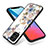 Samsung Galaxy M53 5G用ハイブリットバンパーケース プラスチック 鏡面 花 カバー S01 サムスン 
