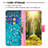 Samsung Galaxy M53 5G用手帳型 レザーケース スタンド パターン カバー B01F サムスン 