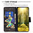 Samsung Galaxy M53 5G用手帳型 レザーケース スタンド パターン カバー B03F サムスン 