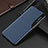 Samsung Galaxy M60s用手帳型 レザーケース スタンド カバー QH3 サムスン ネイビー