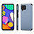 Samsung Galaxy M62 4G用極薄ソフトケース シリコンケース 耐衝撃 全面保護 マグネット式 バンパー S03D サムスン ネイビー