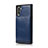 Samsung Galaxy Note 10 5G用ケース 高級感 手触り良いレザー柄 R02 サムスン ネイビー