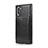 Samsung Galaxy Note 10 5G用ケース 高級感 手触り良いレザー柄 R02 サムスン ブラック