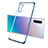 Samsung Galaxy Note 10 5G用極薄ソフトケース シリコンケース 耐衝撃 全面保護 クリア透明 S01 サムスン ネイビー