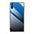 Samsung Galaxy Note 10 5G用ハイブリットバンパーケース プラスチック 鏡面 虹 グラデーション 勾配色 カバー H01 サムスン ネイビー