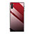 Samsung Galaxy Note 10 5G用ハイブリットバンパーケース プラスチック 鏡面 虹 グラデーション 勾配色 カバー H01 サムスン レッド