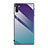 Samsung Galaxy Note 10 5G用ハイブリットバンパーケース プラスチック 鏡面 虹 グラデーション 勾配色 カバー H01 サムスン マルチカラー