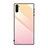 Samsung Galaxy Note 10 5G用ハイブリットバンパーケース プラスチック 鏡面 虹 グラデーション 勾配色 カバー H01 サムスン ピンク