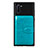 Samsung Galaxy Note 10 5G用極薄ソフトケース シリコンケース 耐衝撃 全面保護 マグネット式 バンパー S06D サムスン シアン