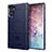 Samsung Galaxy Note 10 5G用360度 フルカバー極薄ソフトケース シリコンケース 耐衝撃 全面保護 バンパー J01S サムスン ネイビー