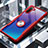 Samsung Galaxy Note 10 5G用360度 フルカバーハイブリットバンパーケース クリア透明 プラスチック 鏡面 アンド指輪 マグネット式 サムスン レッド
