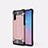 Samsung Galaxy Note 10 5G用ハイブリットバンパーケース プラスチック 兼シリコーン カバー U05 サムスン ローズゴールド