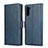 Samsung Galaxy Note 10用手帳型 レザーケース スタンド カバー T08 サムスン ネイビー