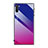 Samsung Galaxy Note 10用ハイブリットバンパーケース プラスチック 鏡面 虹 グラデーション 勾配色 カバー H01 サムスン ローズレッド