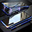 Samsung Galaxy Note 10用ケース 高級感 手触り良い アルミメタル 製の金属製 360度 フルカバーバンパー 鏡面 カバー サムスン ネイビー