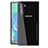 Samsung Galaxy Note 10用ハイブリットバンパーケース クリア透明 プラスチック 鏡面 カバー M02 サムスン 