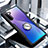 Samsung Galaxy Note 10用360度 フルカバーハイブリットバンパーケース クリア透明 プラスチック 鏡面 アンド指輪 マグネット式 サムスン 