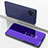 Samsung Galaxy Note 10 Lite用手帳型 レザーケース スタンド 鏡面 カバー サムスン パープル
