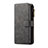 Samsung Galaxy Note 10 Plus 5G用手帳型 レザーケース スタンド カバー T01 サムスン ブラック