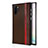 Samsung Galaxy Note 10 Plus 5G用シリコンケース ソフトタッチラバー レザー柄 カバー H03 サムスン ブラウン