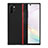 Samsung Galaxy Note 10 Plus 5G用シリコンケース ソフトタッチラバー レザー柄 カバー H03 サムスン ブラック