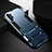 Samsung Galaxy Note 10 Plus 5G用ハイブリットバンパーケース スタンド プラスチック 兼シリコーン カバー R02 サムスン ネイビー