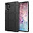 Samsung Galaxy Note 10 Plus 5G用360度 フルカバー極薄ソフトケース シリコンケース 耐衝撃 全面保護 バンパー C06 サムスン ブラック