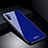 Samsung Galaxy Note 10 Plus 5G用ハイブリットバンパーケース プラスチック 鏡面 カバー T01 サムスン ネイビー