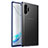 Samsung Galaxy Note 10 Plus 5G用ハイブリットバンパーケース プラスチック 兼シリコーン カバー R03 サムスン ネイビー