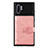 Samsung Galaxy Note 10 Plus 5G用極薄ソフトケース シリコンケース 耐衝撃 全面保護 マグネット式 バンパー S09D サムスン ピンク