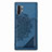 Samsung Galaxy Note 10 Plus 5G用極薄ソフトケース シリコンケース 耐衝撃 全面保護 マグネット式 バンパー S03D サムスン ネイビー