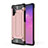 Samsung Galaxy Note 10 Plus 5G用ハイブリットバンパーケース プラスチック 兼シリコーン カバー WL1 サムスン ローズゴールド