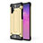 Samsung Galaxy Note 10 Plus 5G用ハイブリットバンパーケース プラスチック 兼シリコーン カバー WL1 サムスン ゴールド
