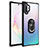 Samsung Galaxy Note 10 Plus 5G用ハイブリットバンパーケース プラスチック アンド指輪 マグネット式 MQ2 サムスン ブラック